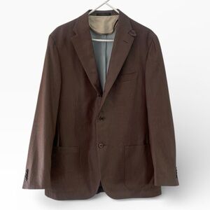 Corneliani Silk and Cotton 3-Button Blazer